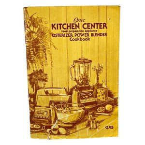 Oster Kitchen Center Owner's Manual Instructions Cookbook 1975 Vintage